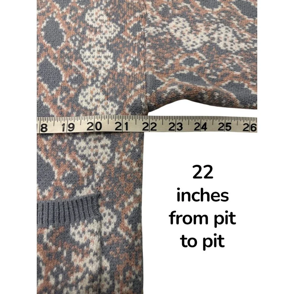 Anthropologie Snake Print Longline Cardigan – One Size - Picture 6 of 7